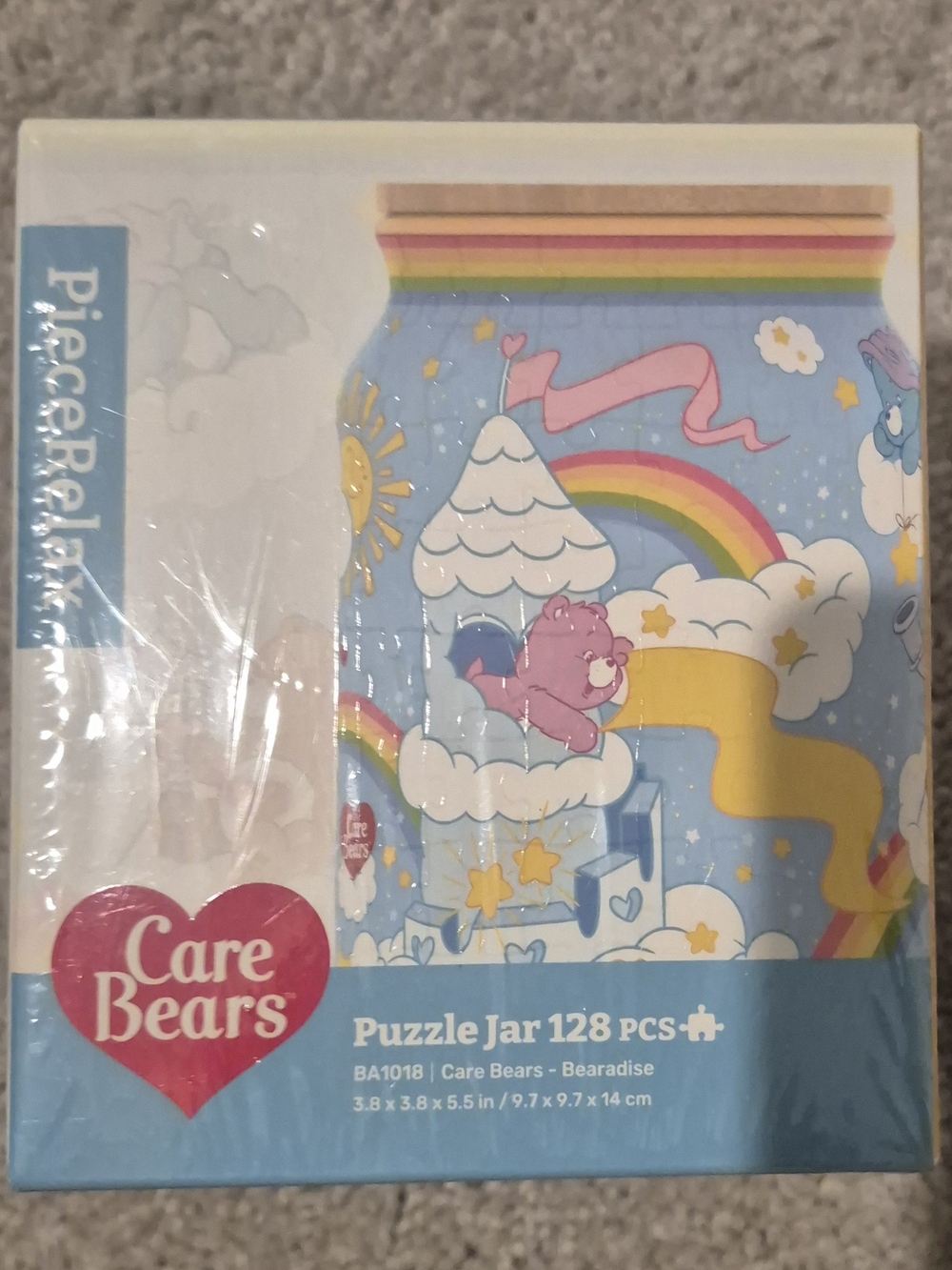 Care Bears Pink Puzzle Jar - 128 Piece Carebears Puzzle Jar